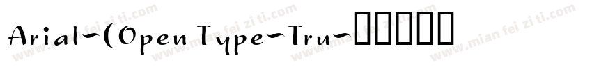 Arial-(Open Type-Tru字体转换